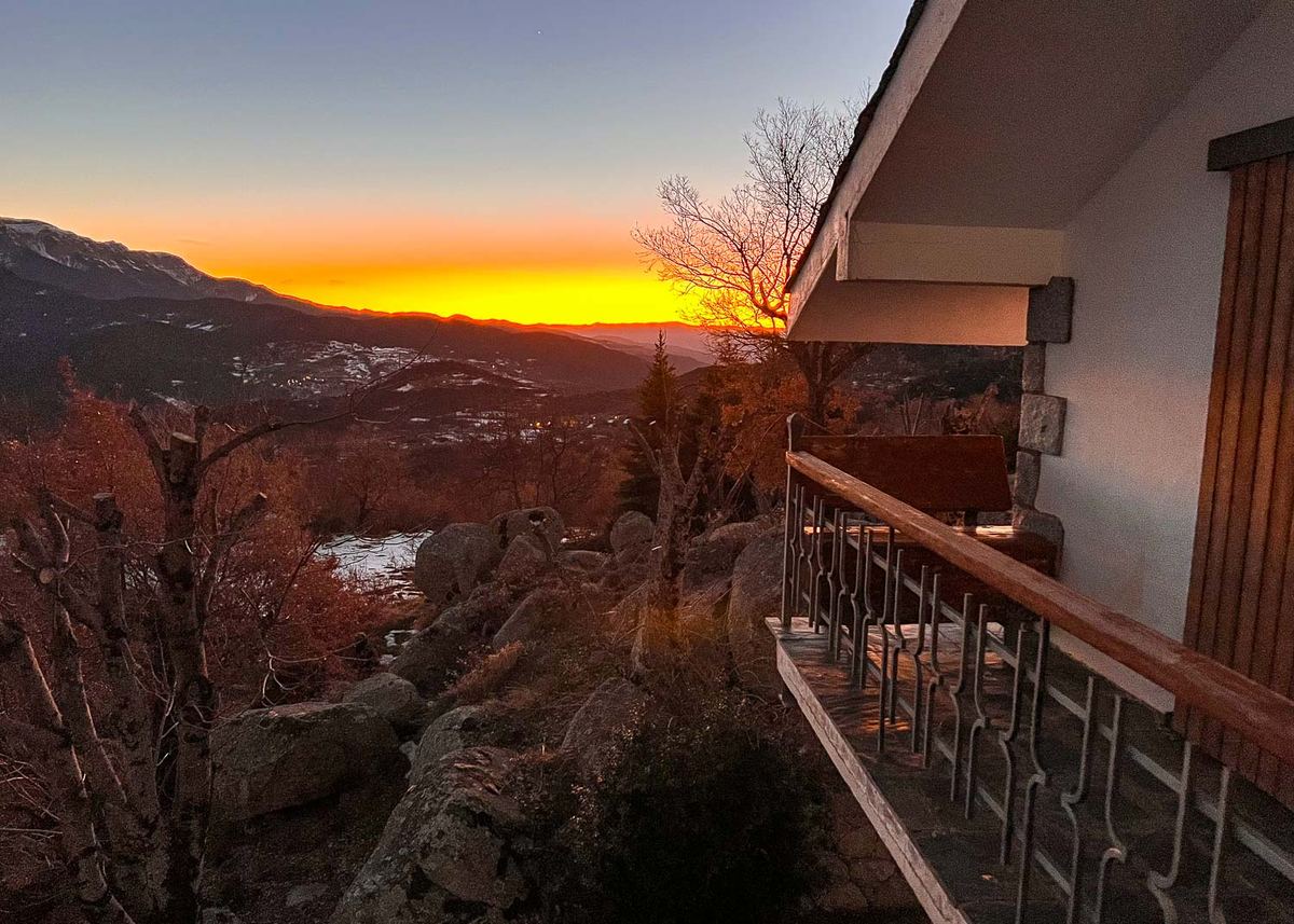 El atardecer desde el balcón