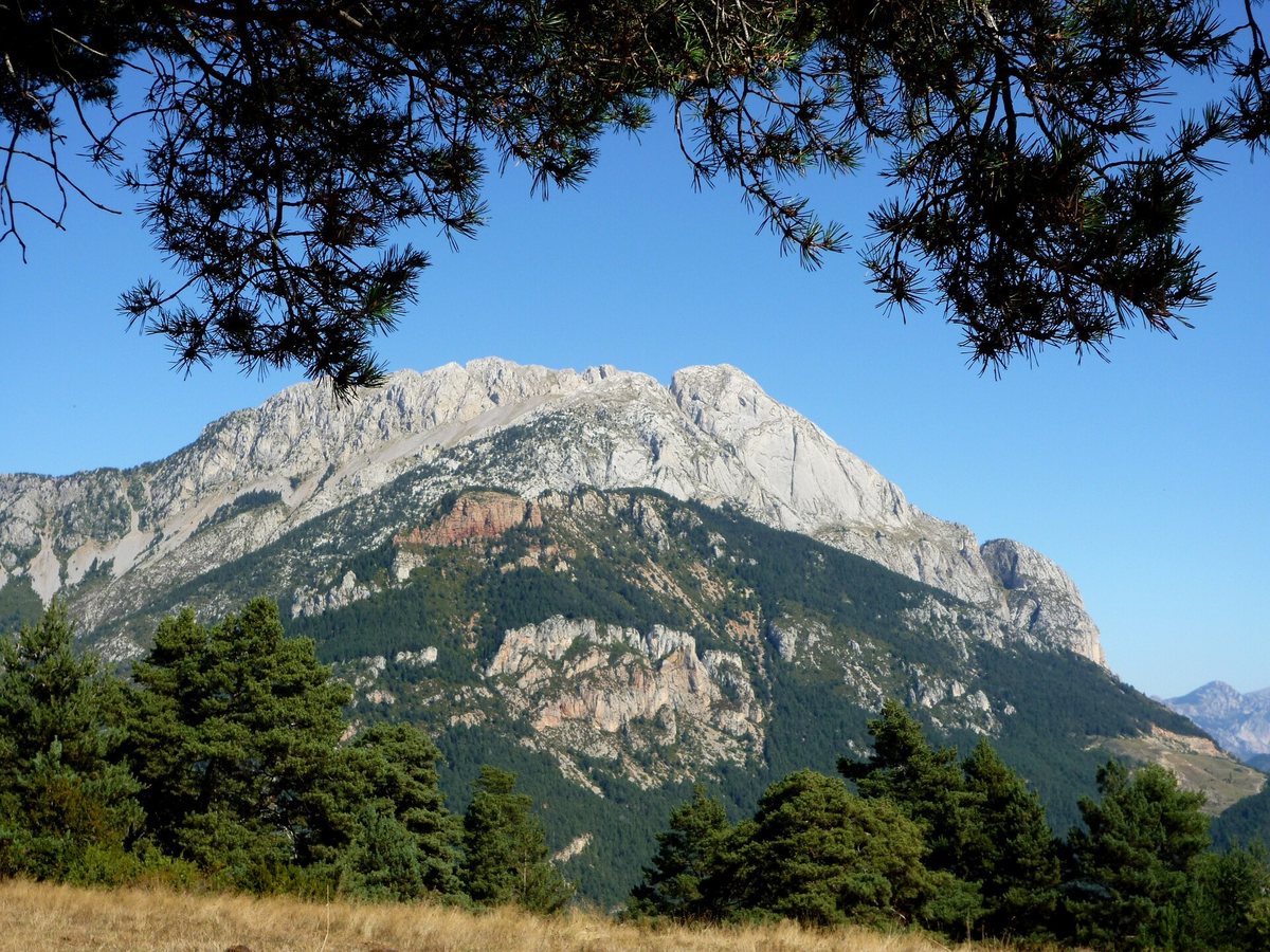 The Pedraforca from Gósol, on the Camí dels Bons Homes